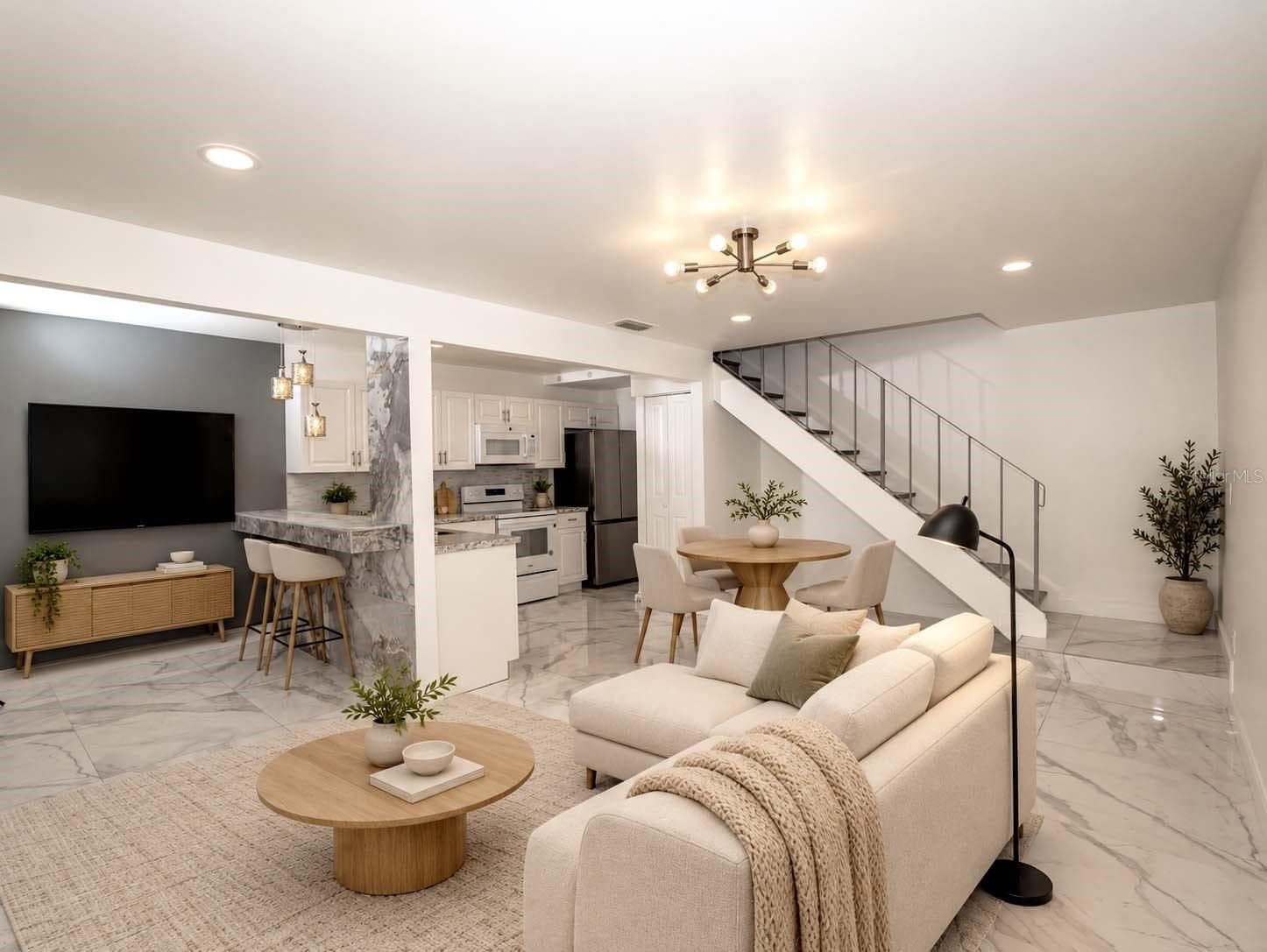 Virtual Staging for Illustration Only. - 1828 BOUGH AVE #3, CLEARWATER