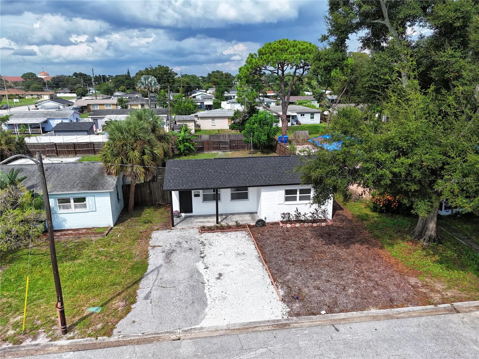 Aerial view of the property - 5735 BURLINGTON AVE N, ST PETERSBURG