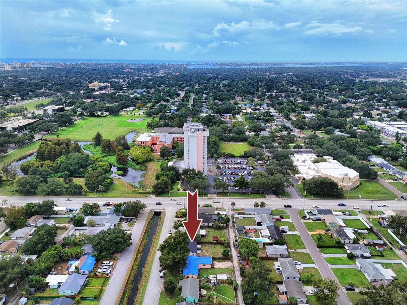 Aerial view - 5735 BURLINGTON AVE N, ST PETERSBURG