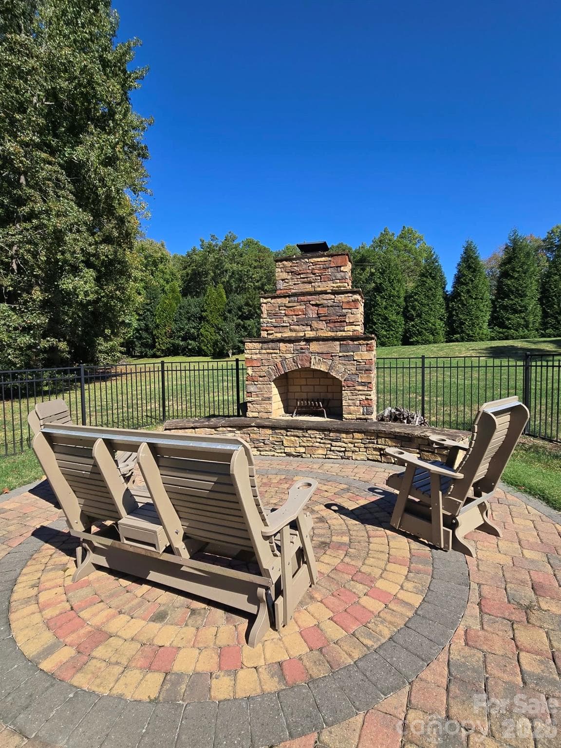 Fire Pit area - 3008 Scottsdale Lane, Matthews