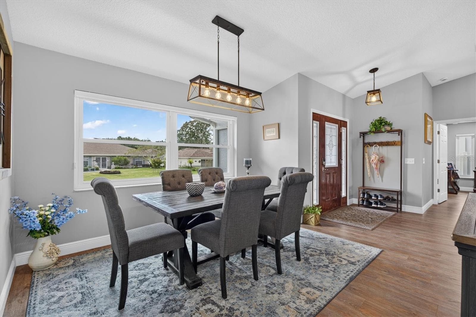 Dining Room with Double Paned Picture Window - 8185 SPANISH OAK DR, SPRING HILL