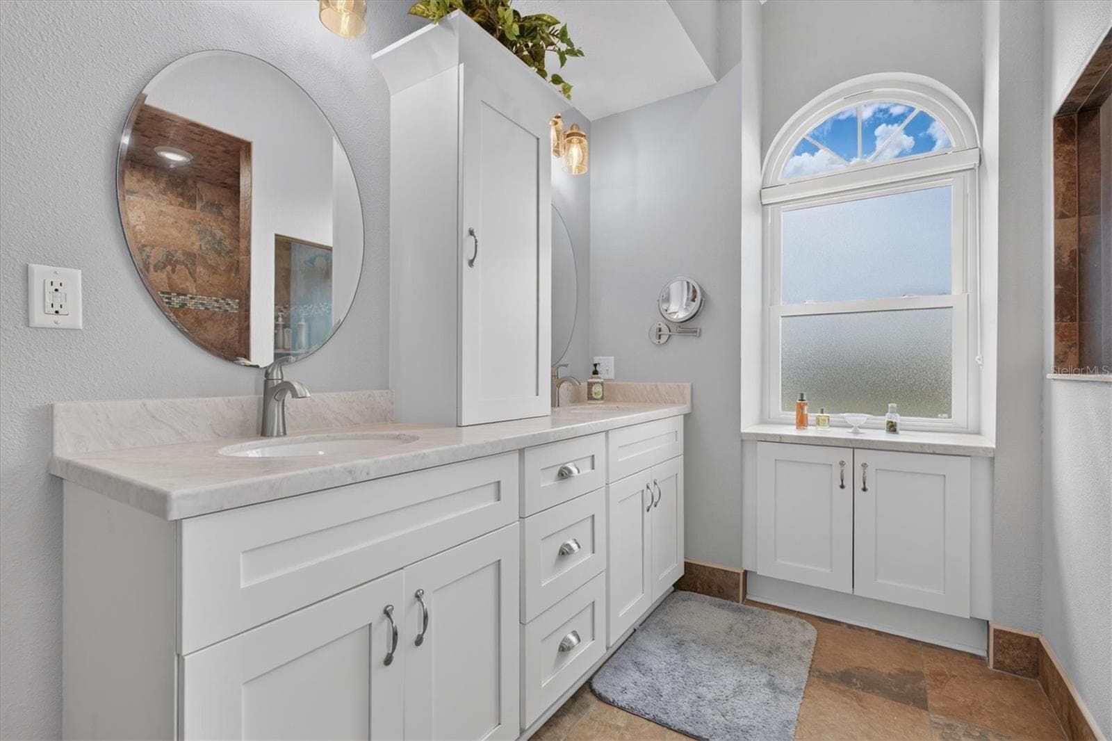 Primary Bathroom with Dual Sinks & Tower - 8185 SPANISH OAK DR, SPRING HILL