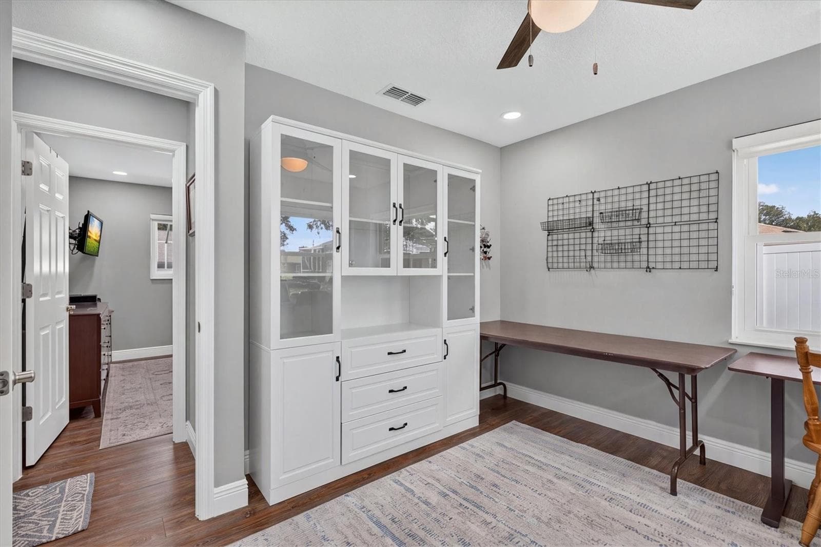Bedroom 3 with White Cabinetry that can stay - 8185 SPANISH OAK DR, SPRING HILL