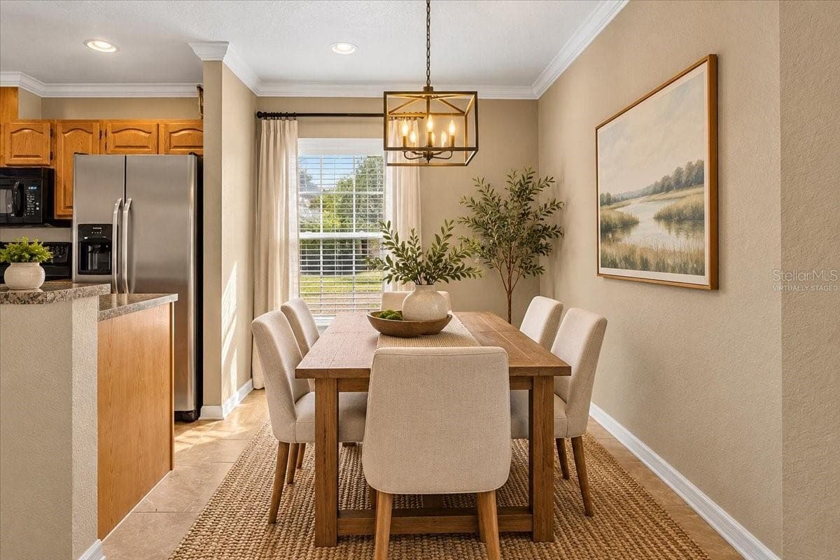 Virtually staged dining area - 24683 W US HIGHWAY 27, HIGH SPRINGS