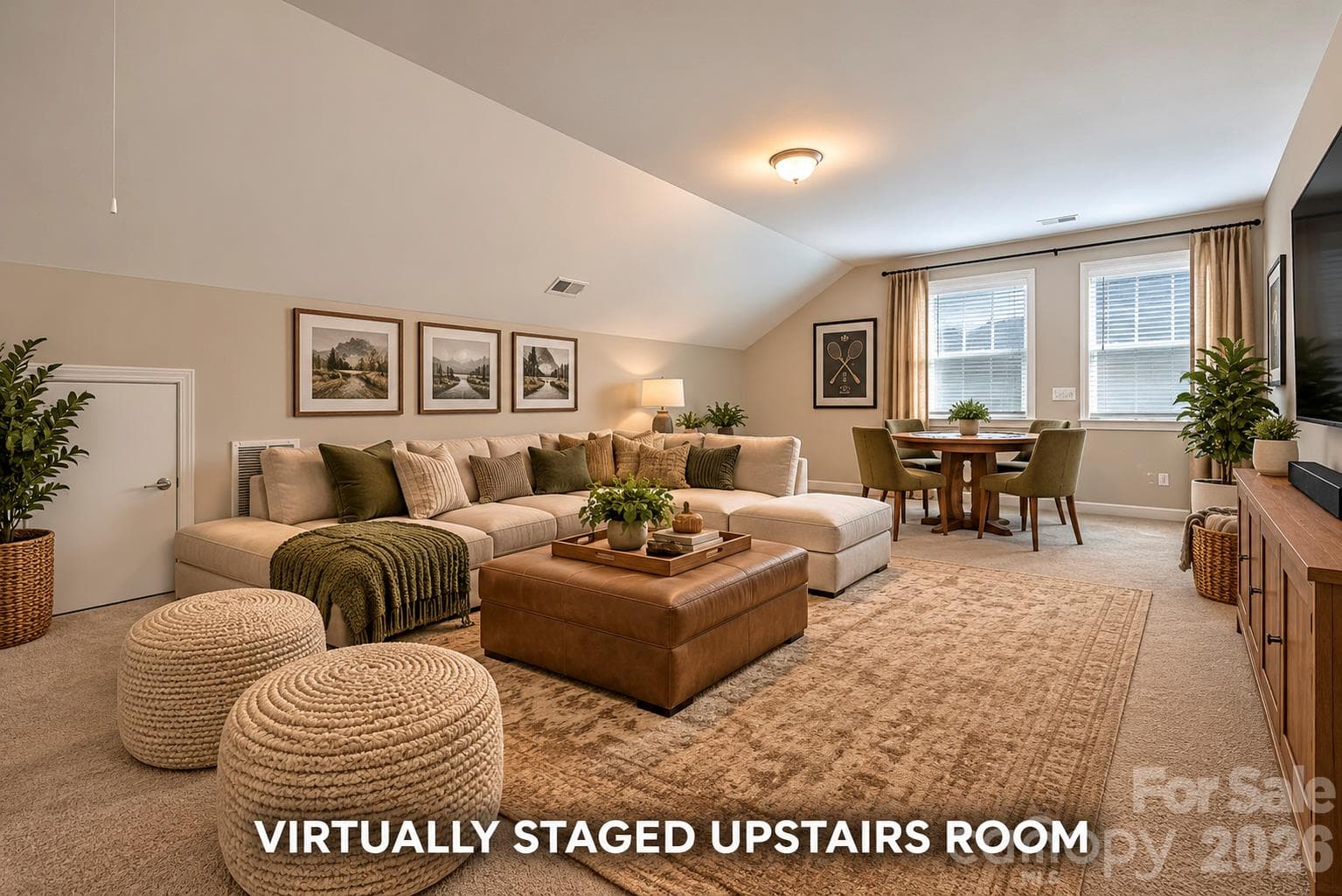 Virtually Staged Upstairs Bonus Room - 3232 Marchers Trace Drive, Mint Hill