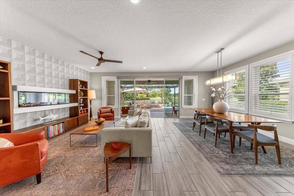View to Large Screened Indoor/Outdoor Living Area - 5179 NW 35TH LANE RD, OCALA
