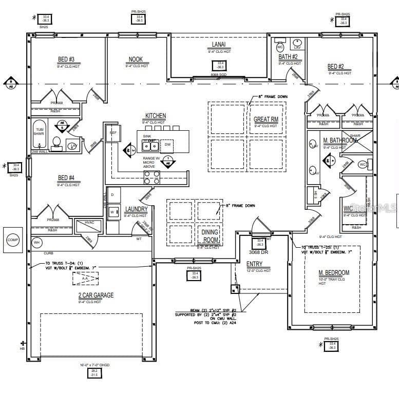 Builder model floor plan illustration; verify actual layout and dimensions. - 10149 CALUMET BLVD, PORT CHARLOTTE