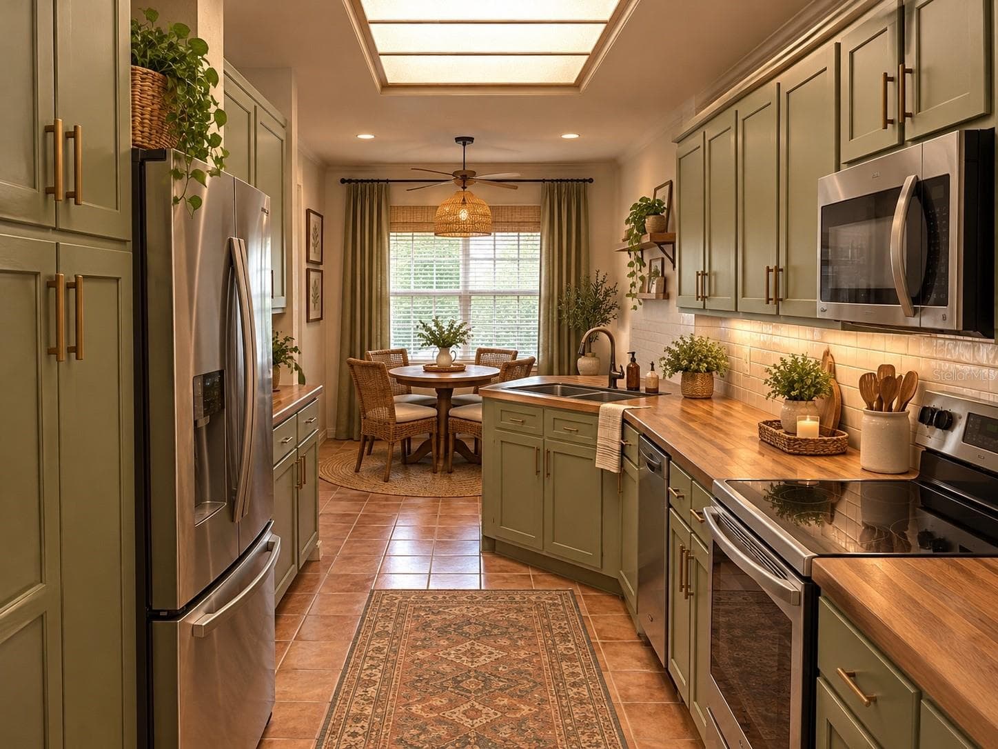 Kitchen virtual staged - 402 DATE PALM CT NE, ST PETERSBURG