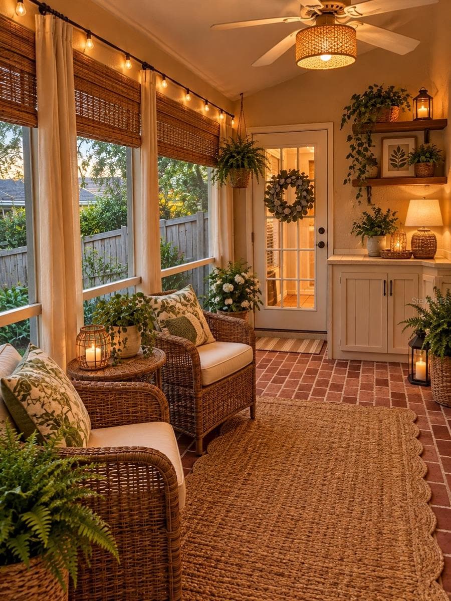 Lanai virtual staged - 402 DATE PALM CT NE, ST PETERSBURG