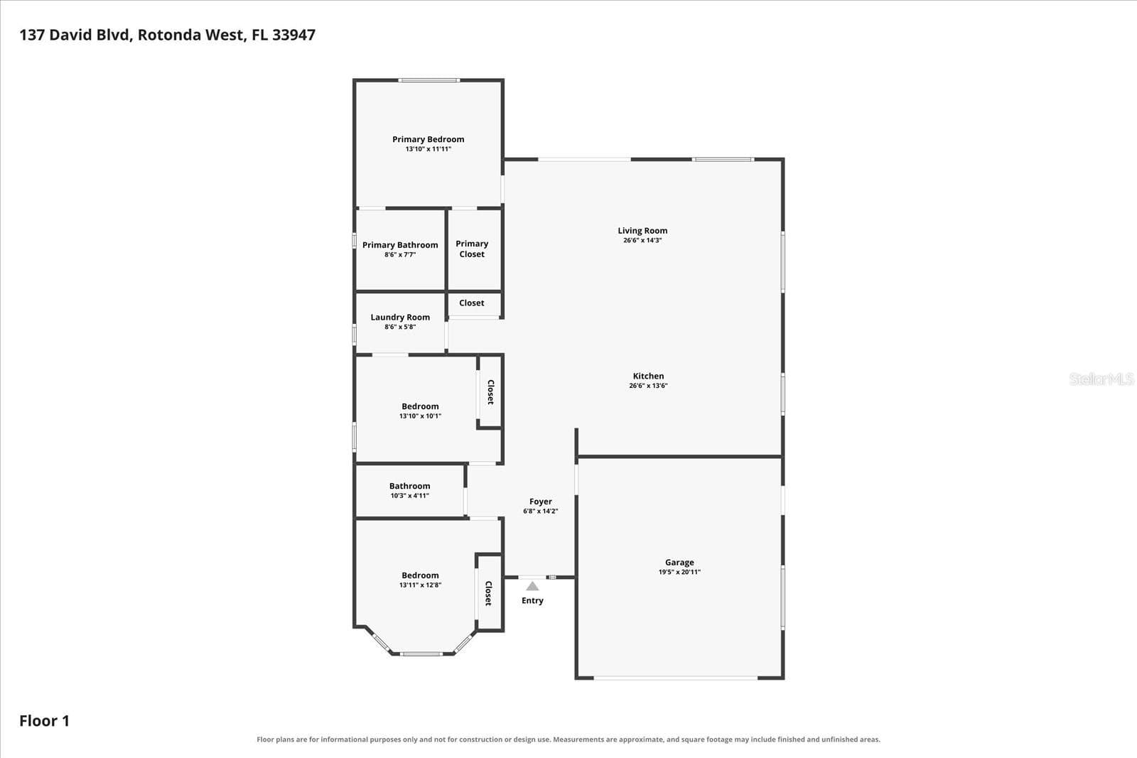 Single Family Residence at 137 DAVID BLVD, ROTONDA WEST, photo 37 of 37