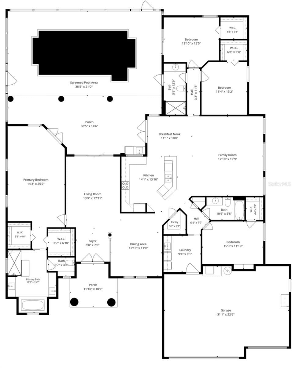Floor Plan - 409 SILAS CT, SPRING HILL