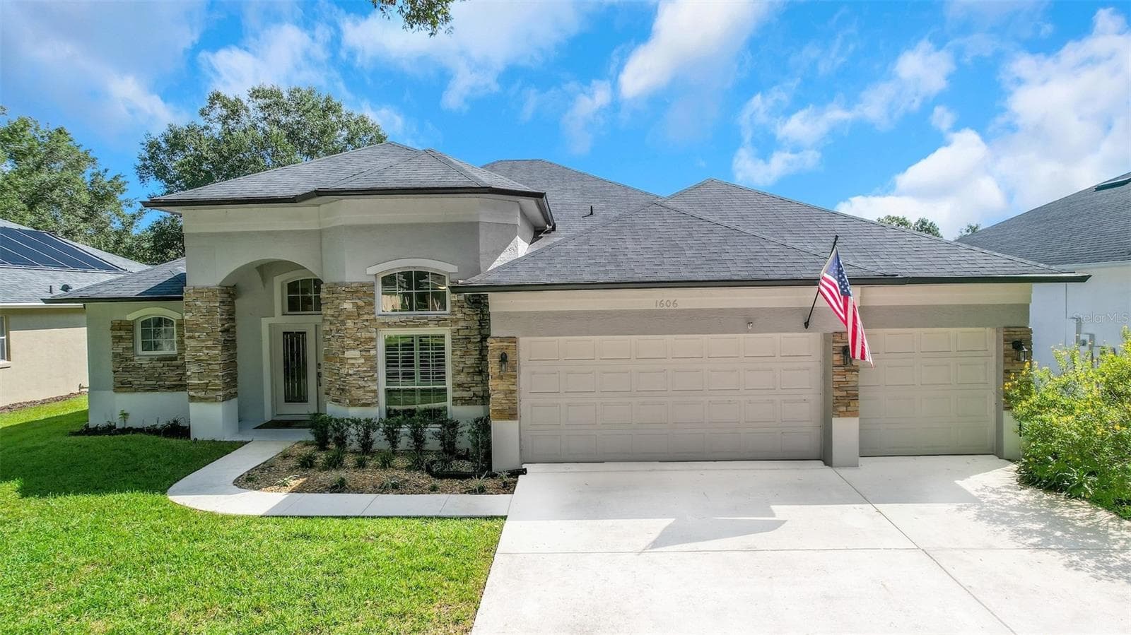 Front Exterior -3 Car Garage - 1606 CHERRY LAKE WAY, LAKE MARY