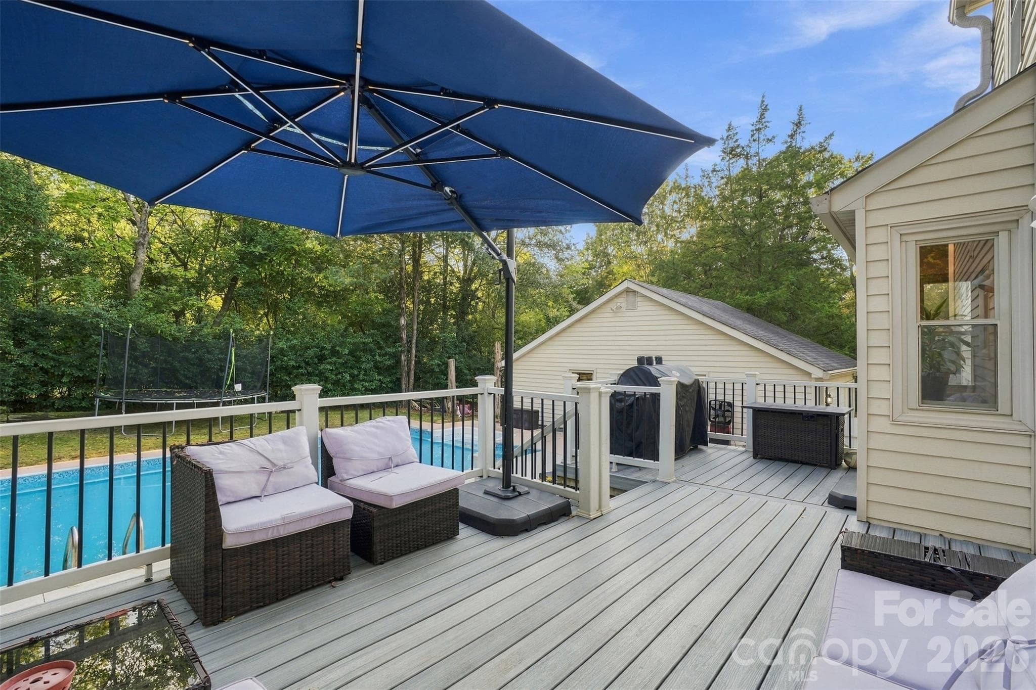 back deck - 4206 Foxmoor Drive, Charlotte