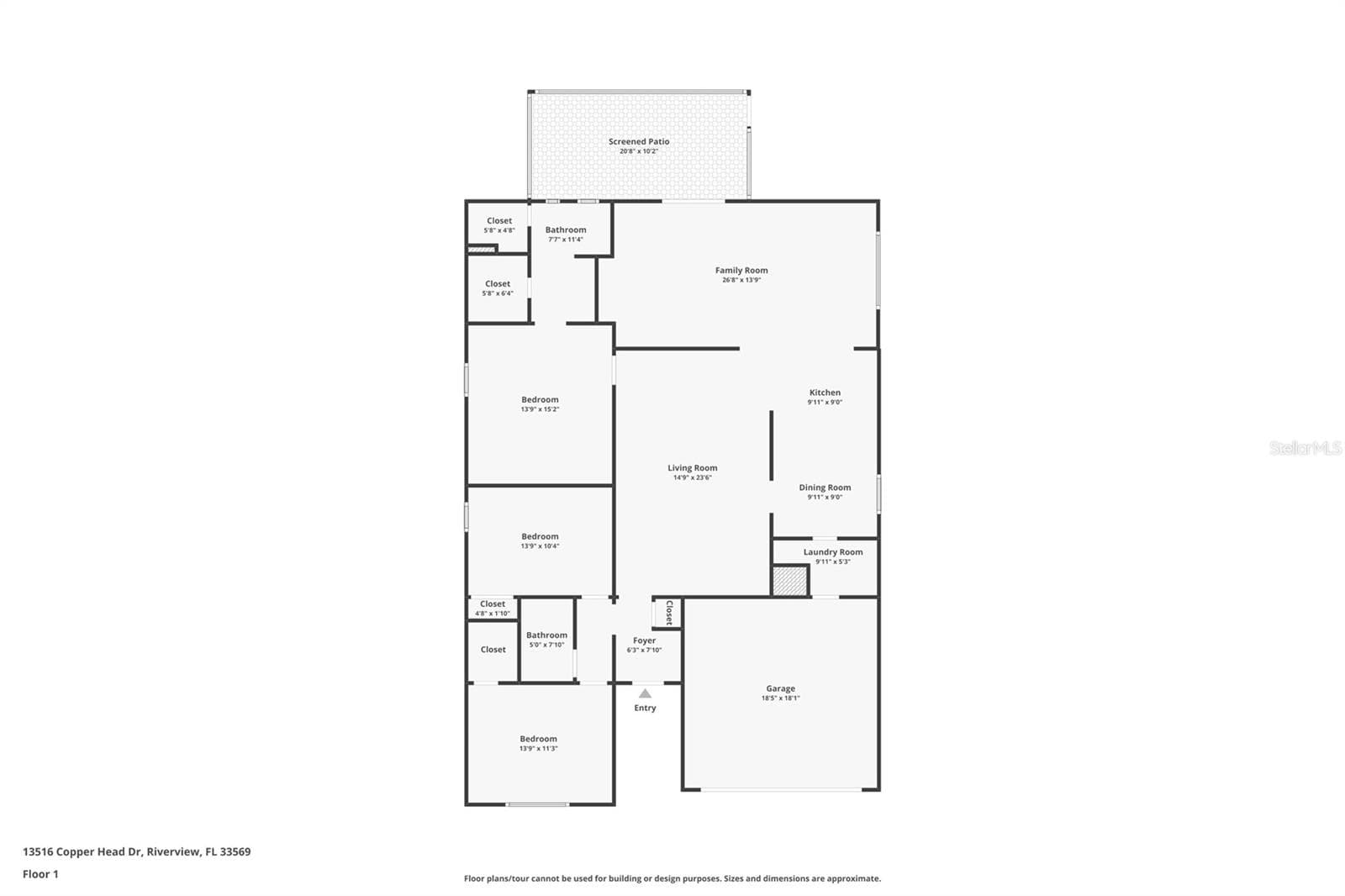 Single Family Residence at 13516 COPPER HEAD DR, RIVERVIEW, photo 8 of 33