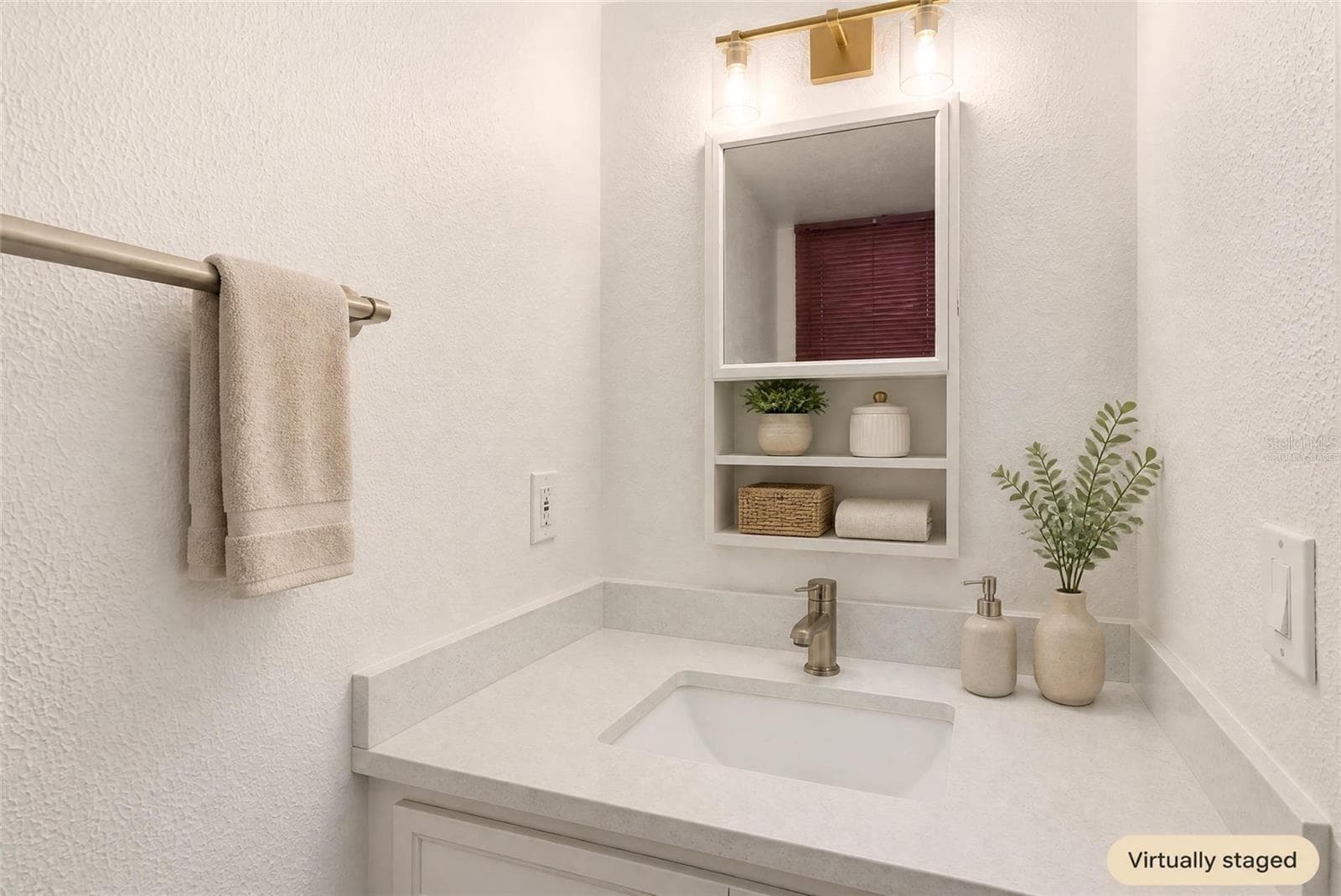 Virtually Staged - 1/2 bath downstairs - 2980 HAINES BAYSHORE RD #105, CLEARWATER