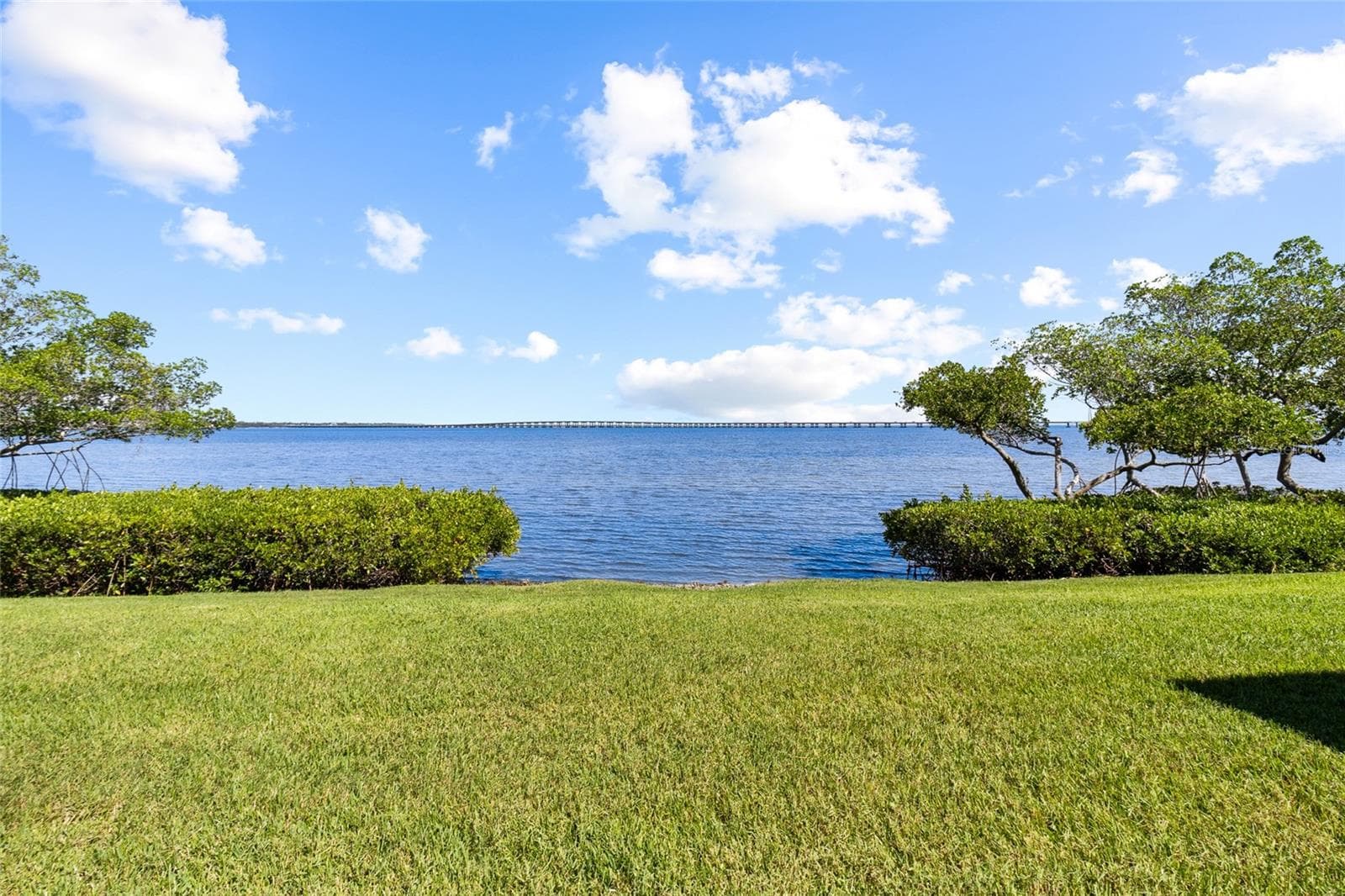 Unobstructed water views directly behind unit - 2980 HAINES BAYSHORE RD #105, CLEARWATER