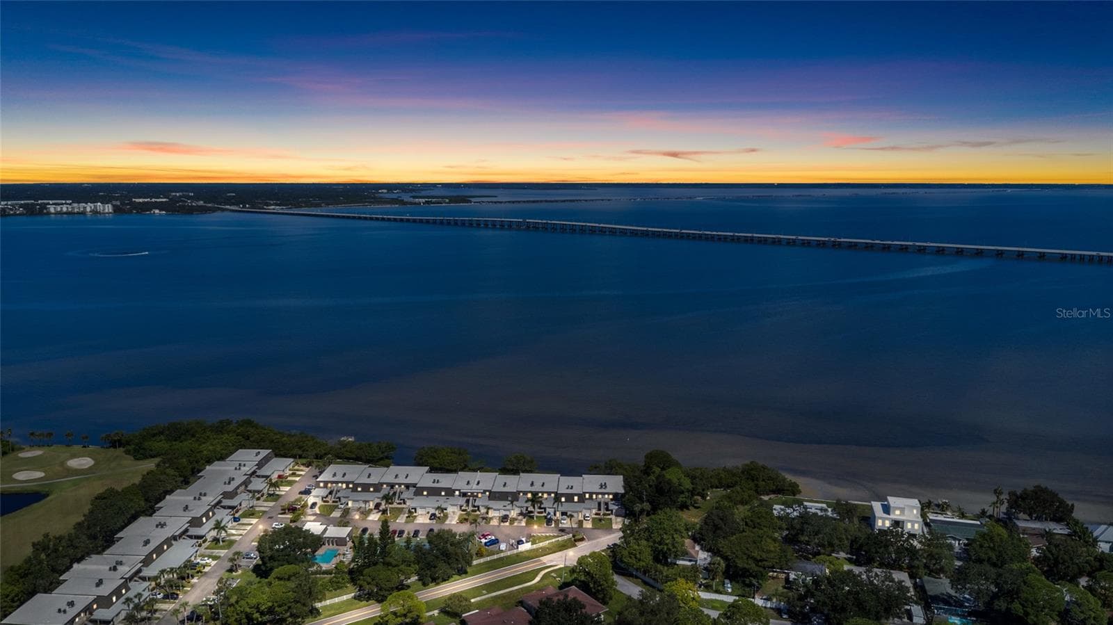 Twilight view over the bay - 2980 HAINES BAYSHORE RD #105, CLEARWATER