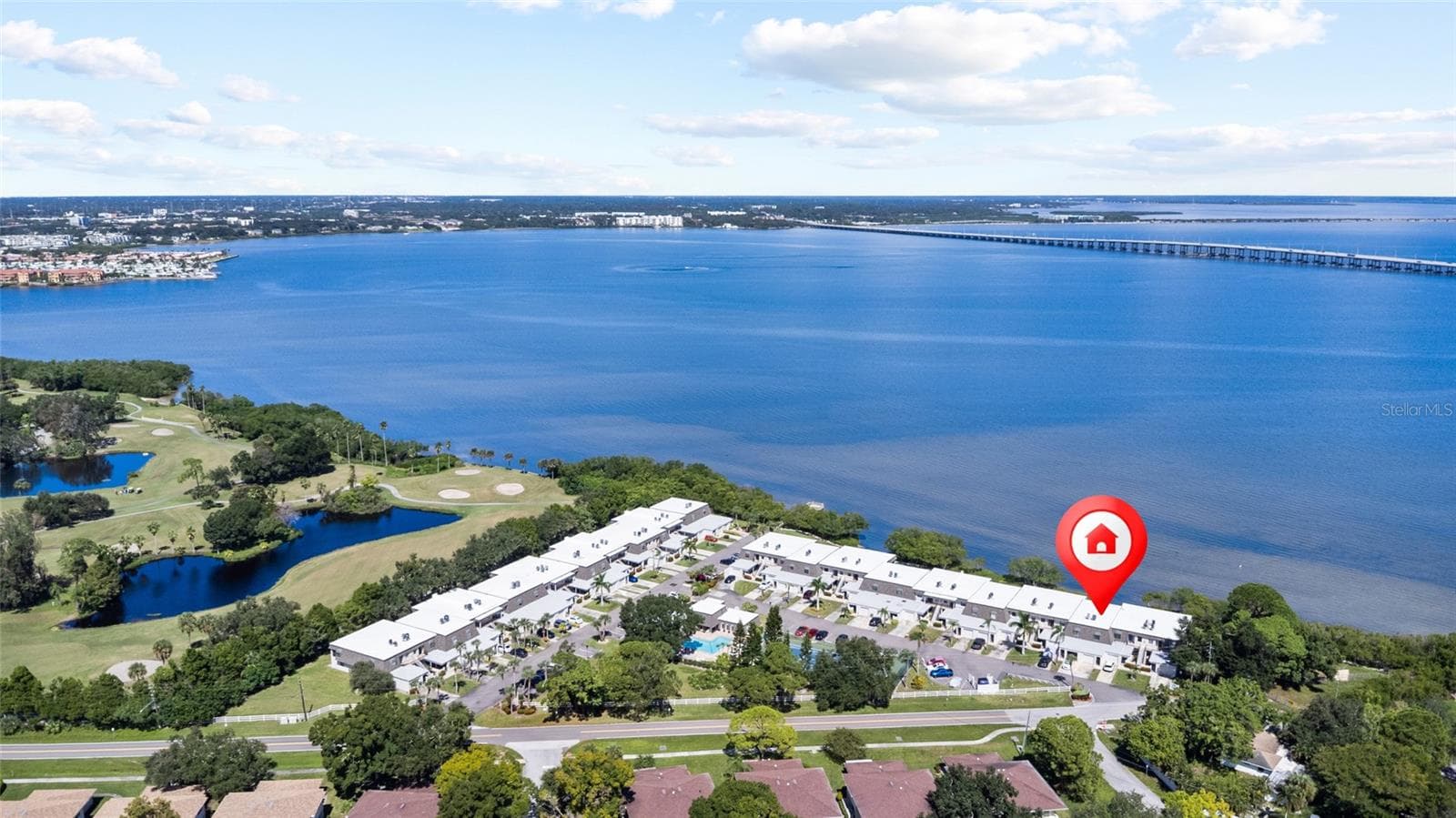 Location of the condo - unobstructed views of the bay - 2980 HAINES BAYSHORE RD #105, CLEARWATER