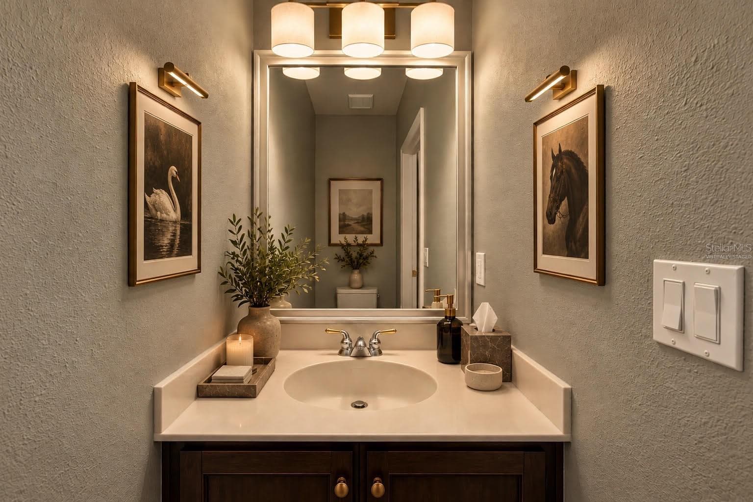 Virtually Staged Powder Bath - 19108 CENTRE ROSE BLVD, LUTZ