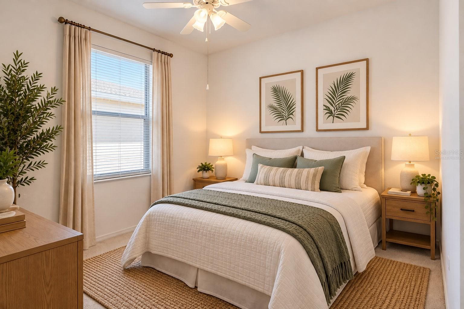 Bedroom 2 - Virtually Staged - 15806 GREEN COVE BLVD, CLERMONT