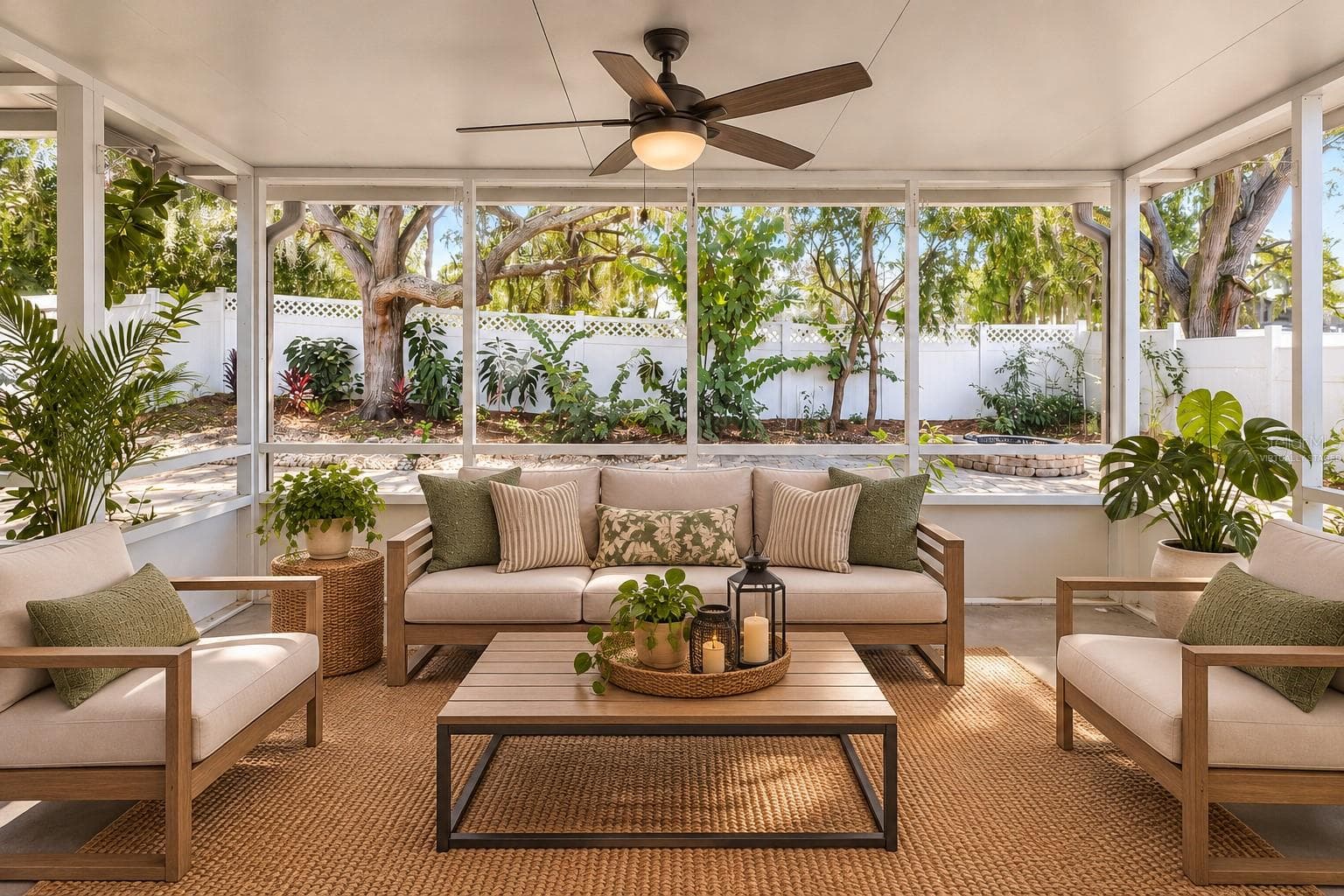 Screened Patio - Virtually Staged - 15806 GREEN COVE BLVD, CLERMONT