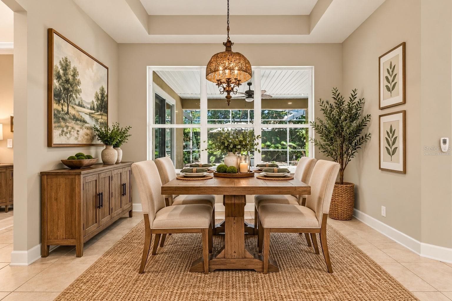 DINING AREA - virtually staged - 1609 VICTORIA GARDENS DR, DELAND