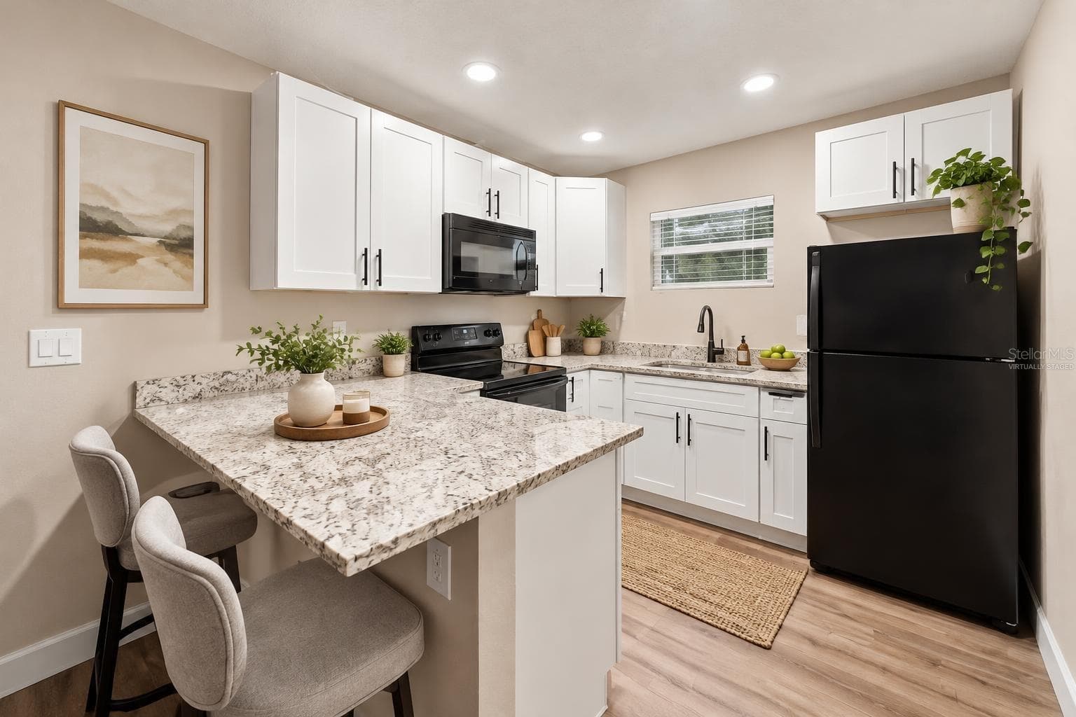 In-law suite kitchen area virtually staged - 5106 THONOTOSASSA RD, PLANT CITY