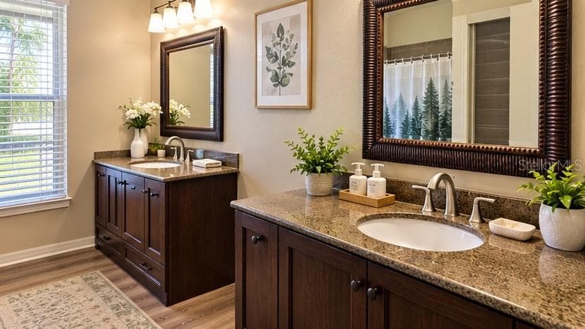 Staged primary bath - 9765 FOX CHAPEL RD, TAMPA