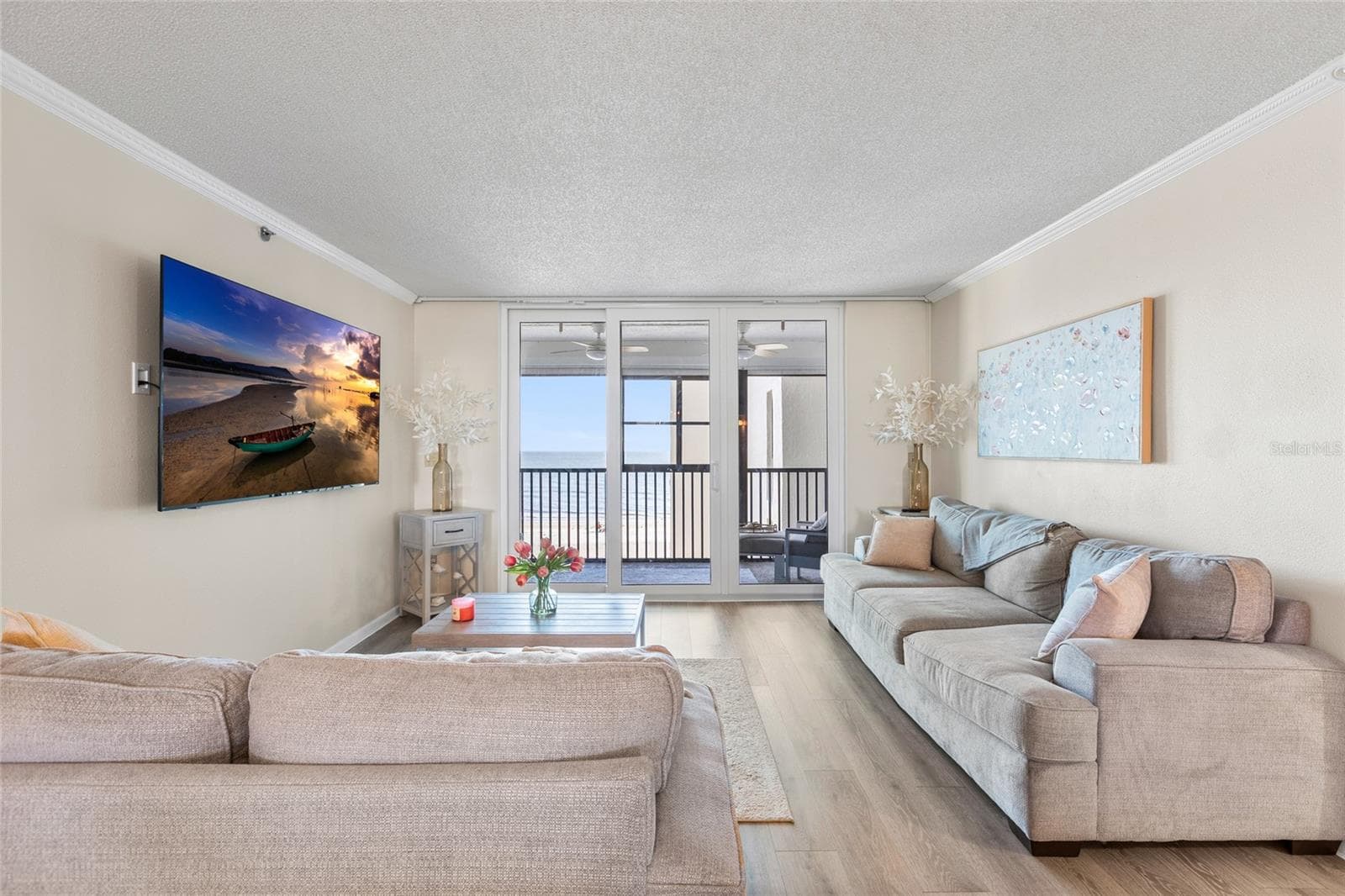 Living Room - 14900 GULF BLVD #204, MADEIRA BEACH