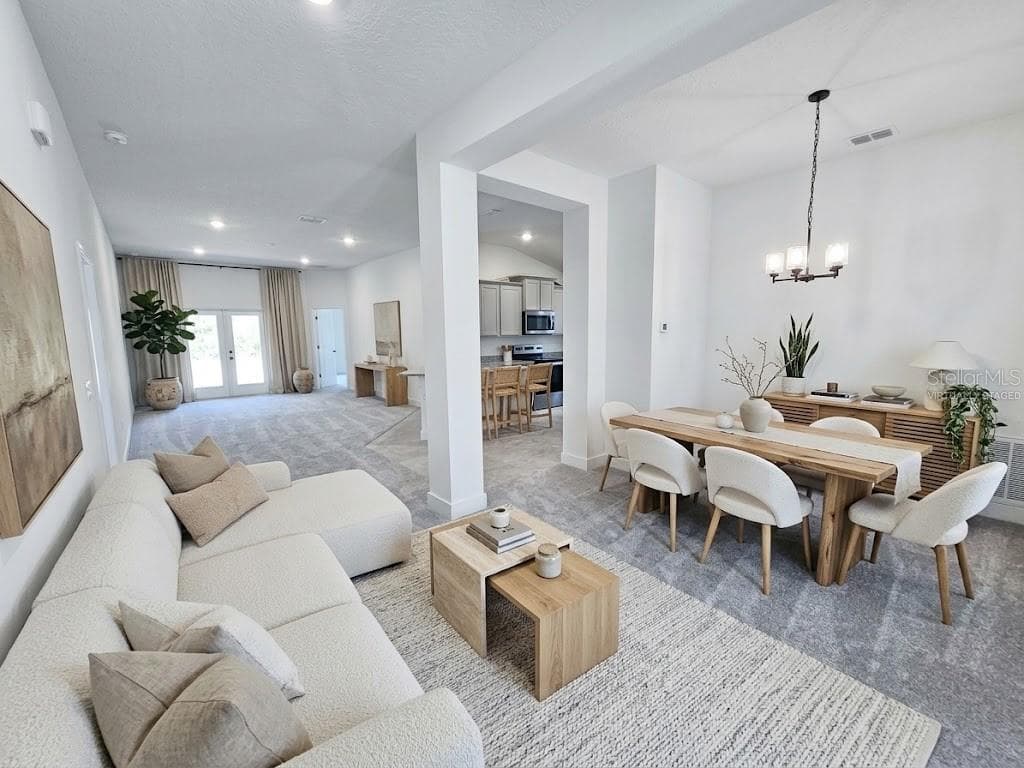 Living and dining room - virtually staged - 7660 BENT TREE LOOP, ST CLOUD