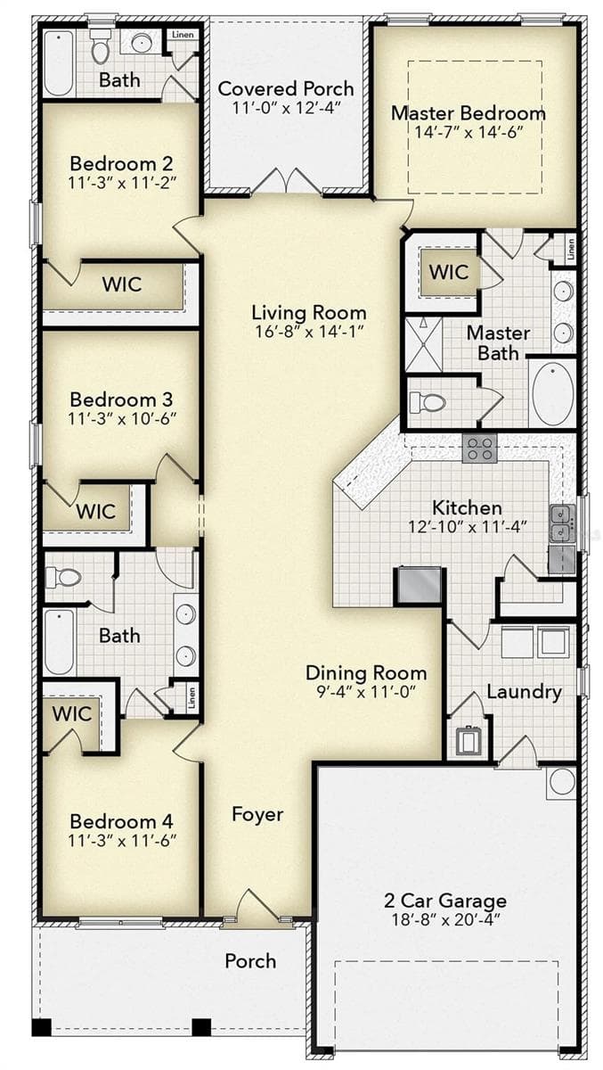 Floor plan - 7660 BENT TREE LOOP, ST CLOUD
