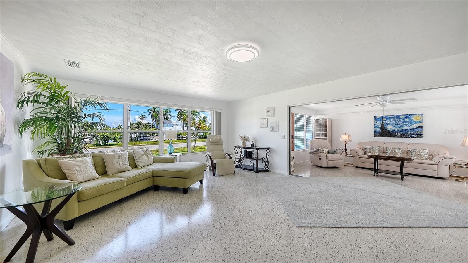 Living room and Florida room Apt. A - 7406 MARINA DR #A and B, HOLMES BEACH