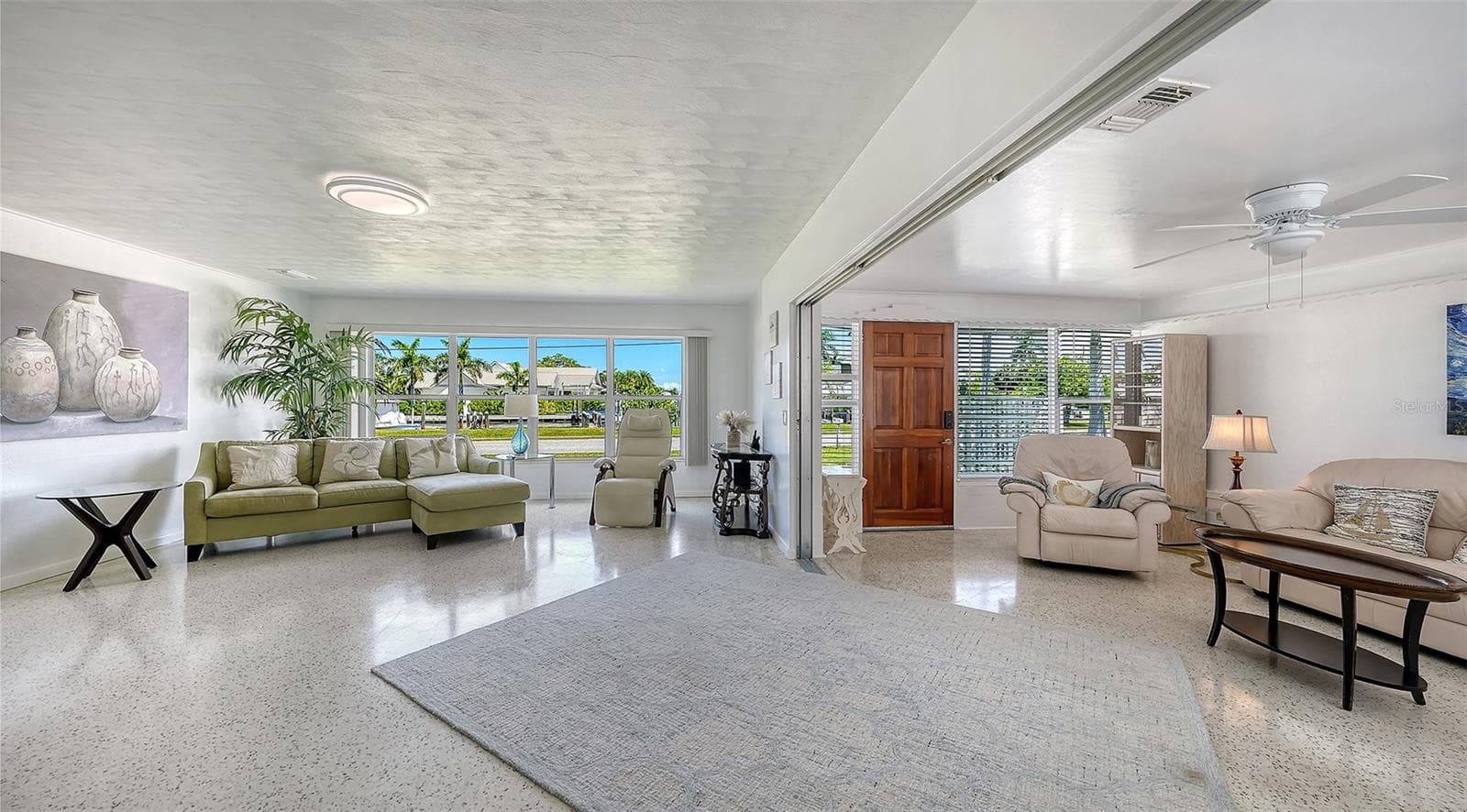 Living room and Florida room Apt A - 7406 MARINA DR #A and B, HOLMES BEACH