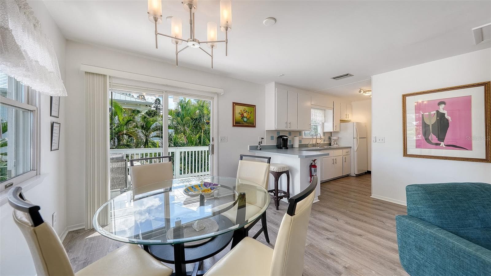 Dining/Kitchen Apt B - 7406 MARINA DR #A and B, HOLMES BEACH