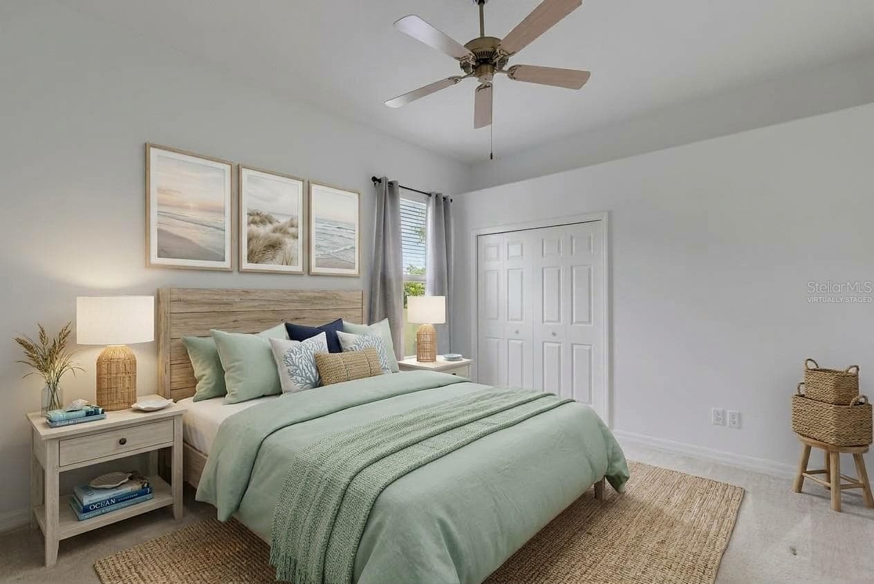 virtually staged guest bedroom - 8339 BARTON FARMS BLVD, SARASOTA