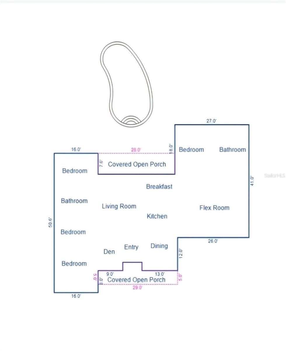 Floor Plan - 6410 NE 25TH AVE, OCALA
