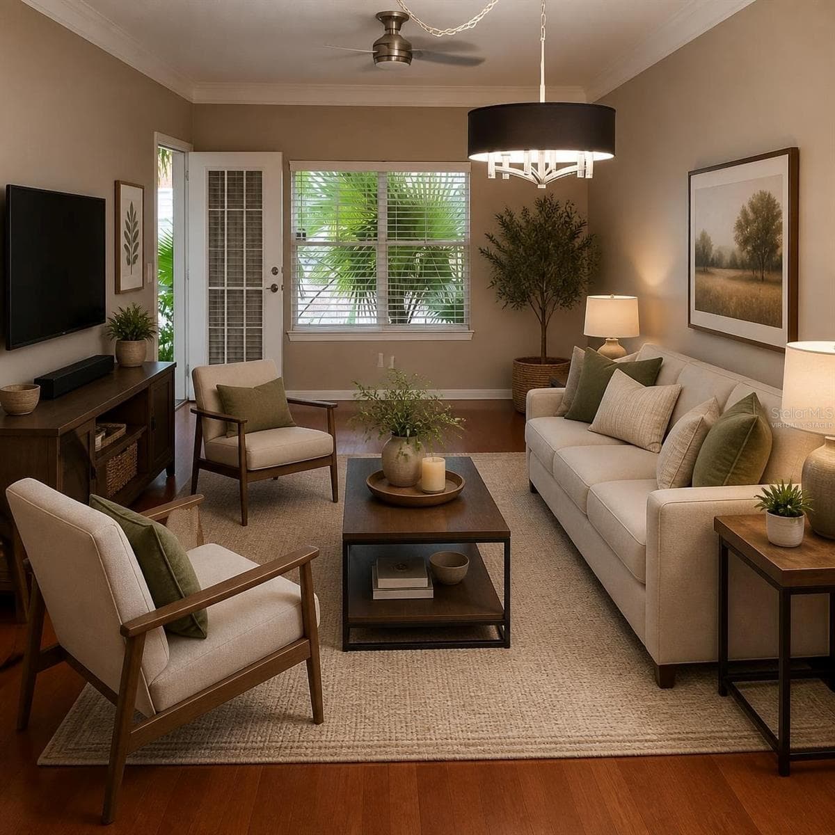 Virtually Staged LR - 4207 S DALE MABRY HWY S #5109, TAMPA