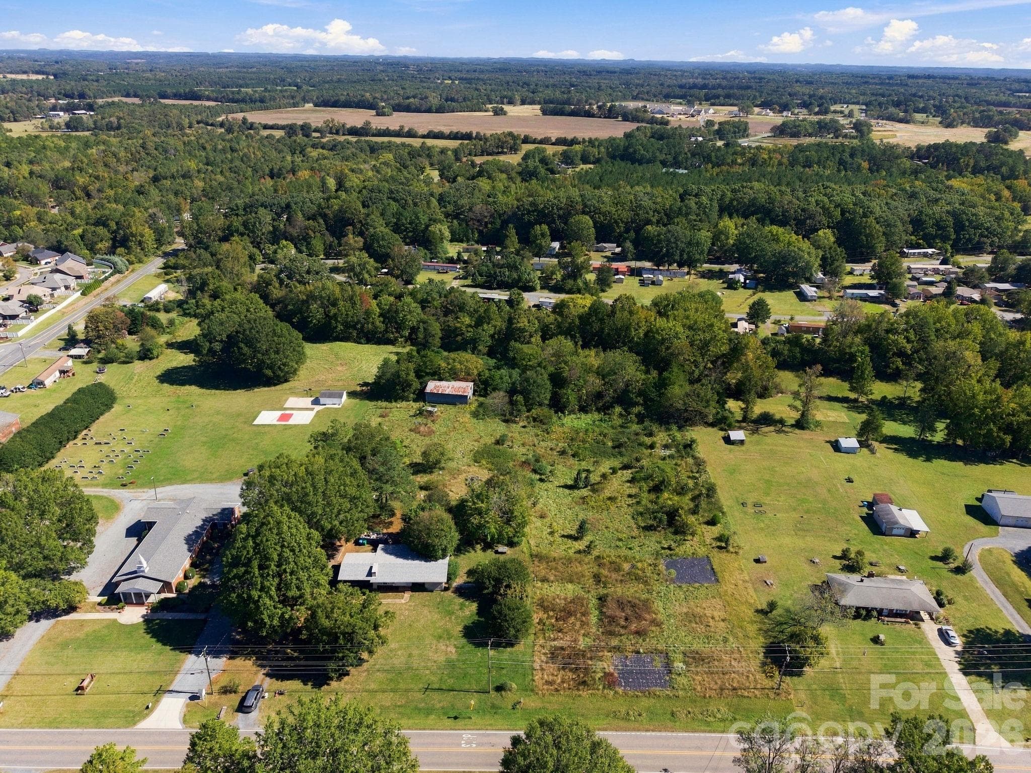 Aerial of all the lots and home - 816 Central Avenue, Locust
