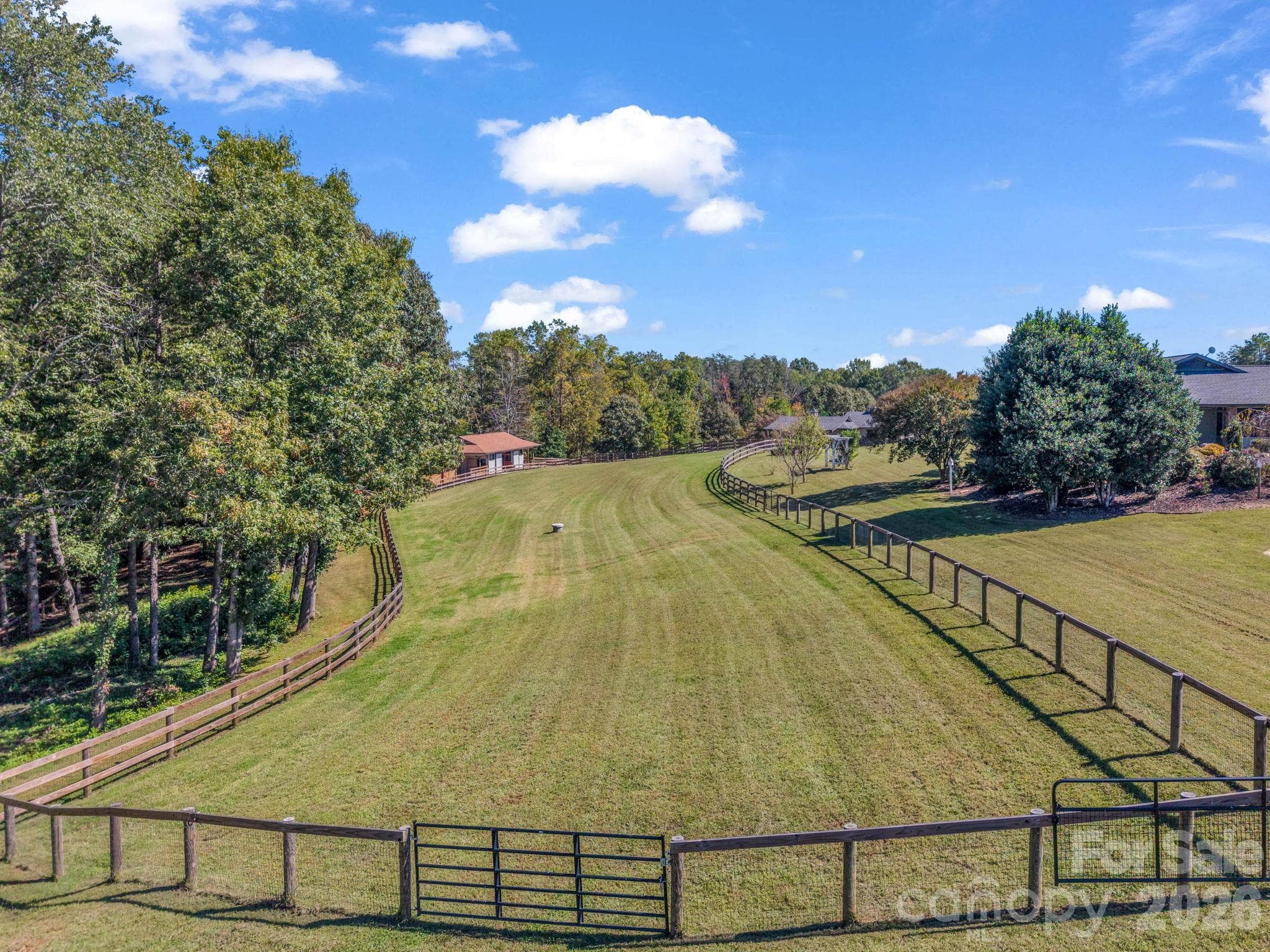 There are three pasture areas. - all can be joined or separated as desired by use of gates. - 401 Over Hill Drive, Tryon