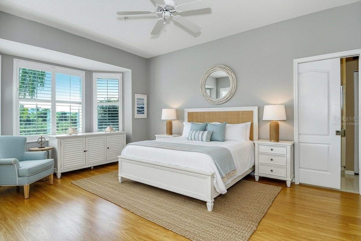 Primary Bedroom Virtually Staged - 5126 BLUE ASH AVE, SARASOTA