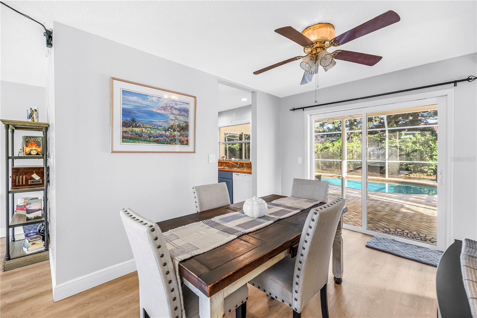 Dining Room with Pool Access - 2079 EGRET DR, PALM HARBOR