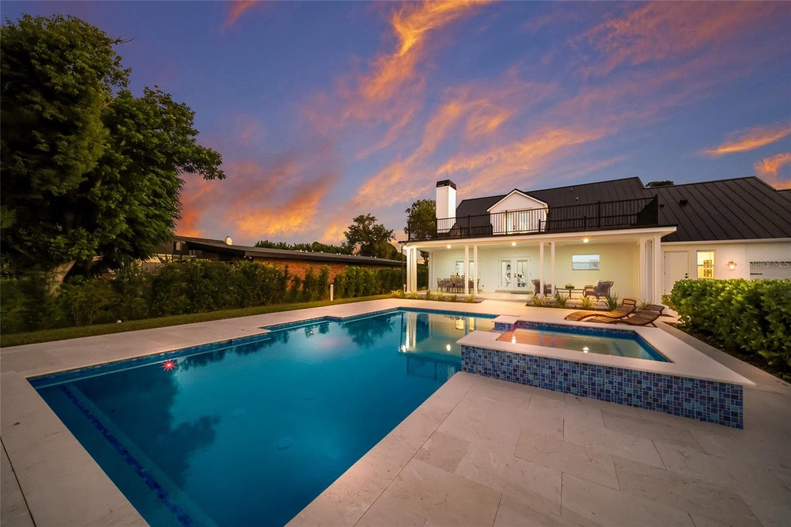 Plenty of deck space around the pool and spa - 5060 18TH AVE W, BRADENTON