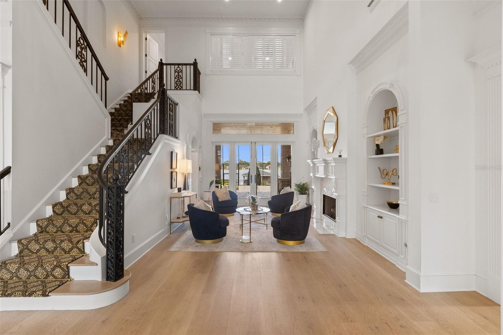 Living Room and Stairs - 6091 LINNEAL BEACH DR, APOPKA