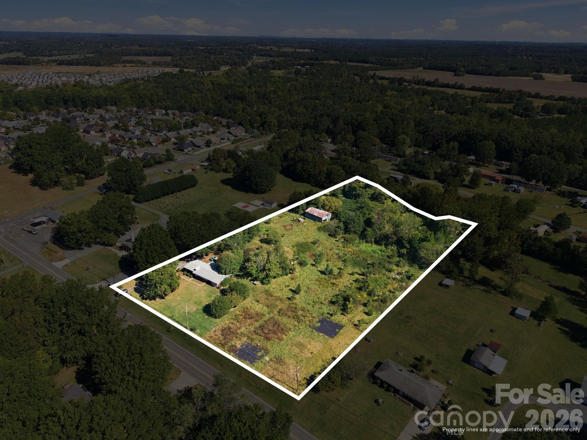 This is showing all three lots that are for sale - 0 N Central Avenue, Locust