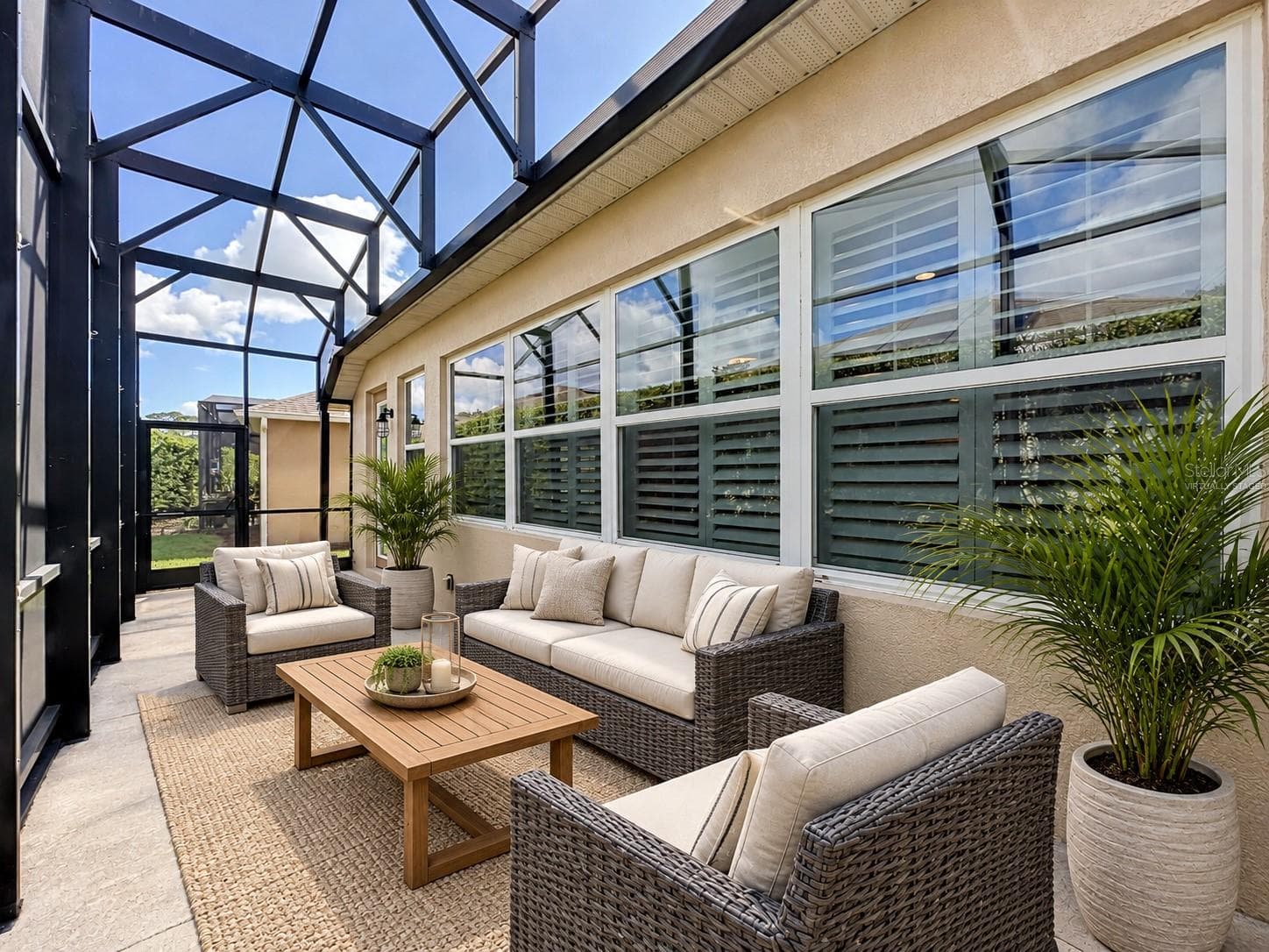 Virtually staged Lanai - 516 PLAYA DR, DAVENPORT