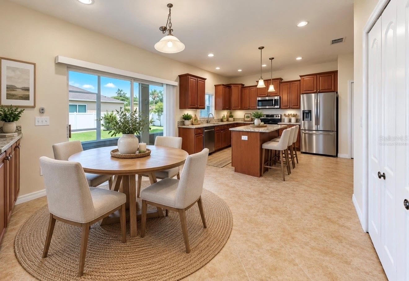 Virtually Staged Kitchen - 12130 STREAMBED DR, RIVERVIEW