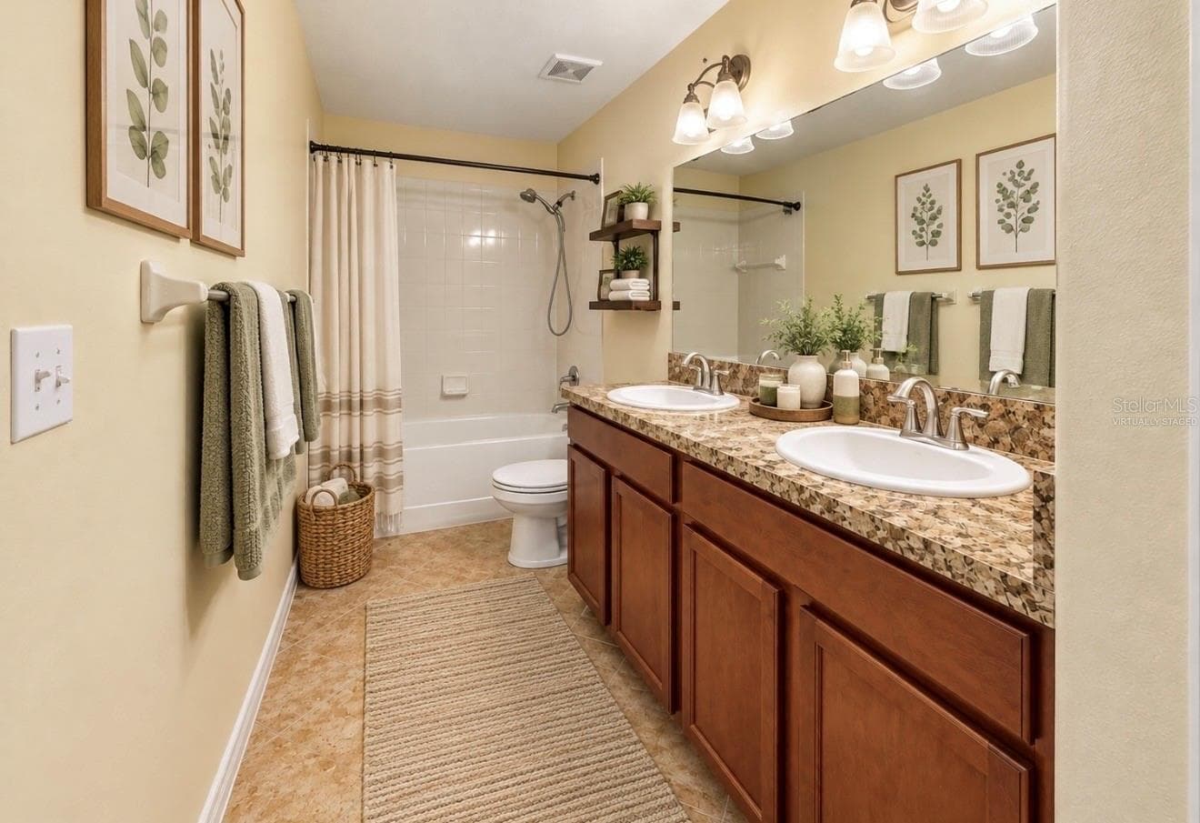 Virtually Staged Full Bath 3 - 12130 STREAMBED DR, RIVERVIEW