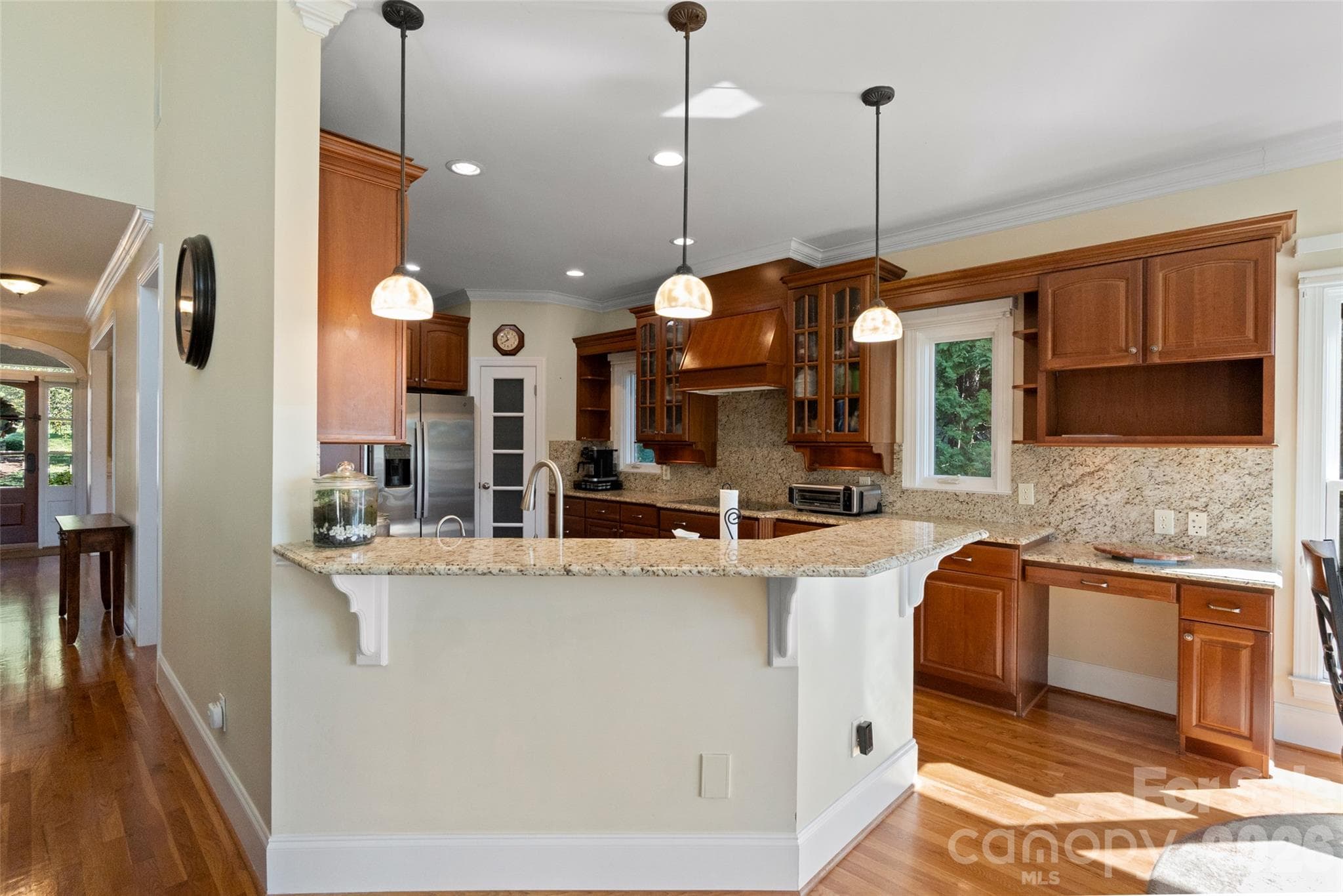 Living room connects to kitchen - 185 E Tattersall Drive, Statesville