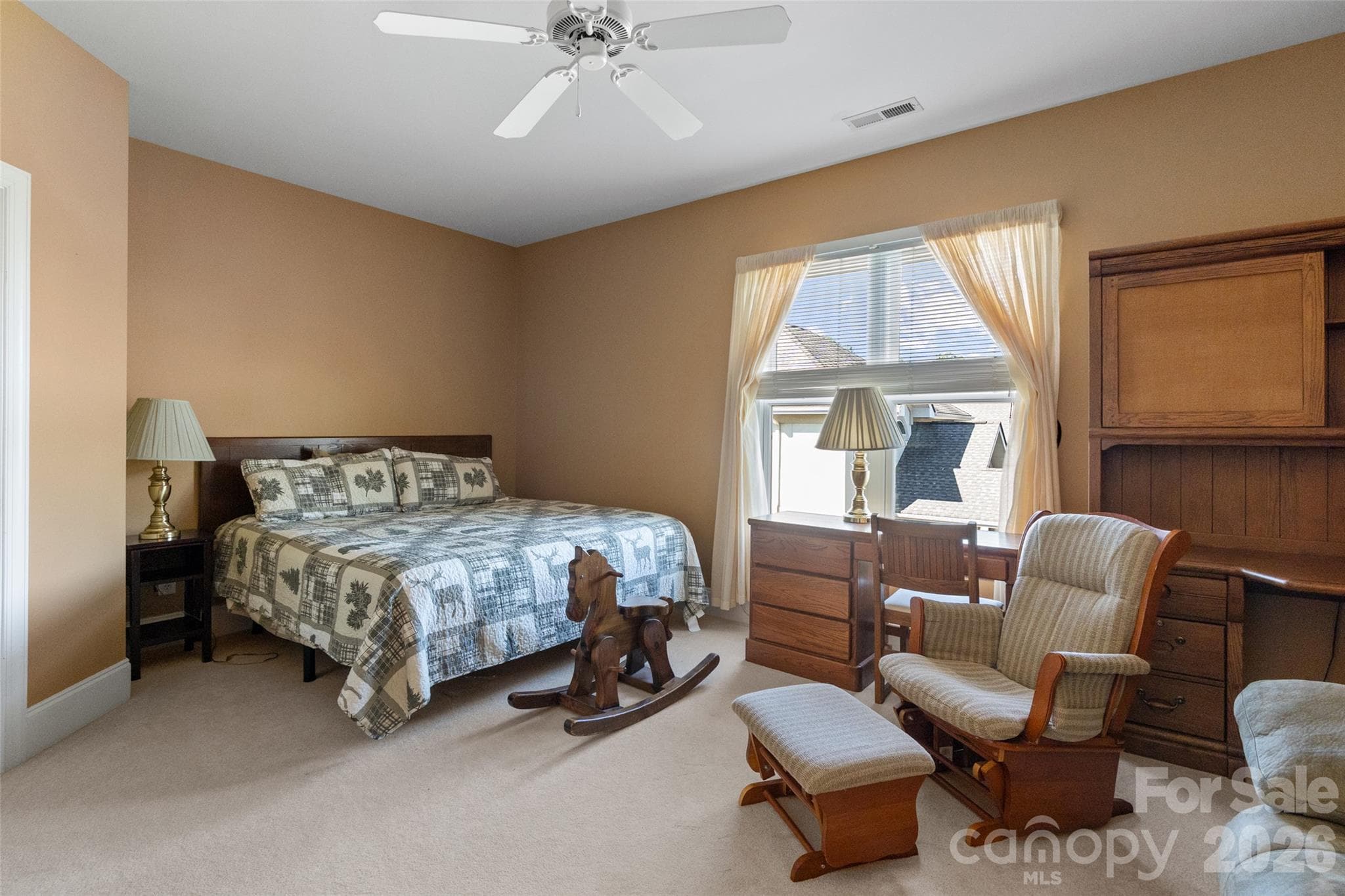 One of the large bedrooms upstairs - 185 E Tattersall Drive, Statesville