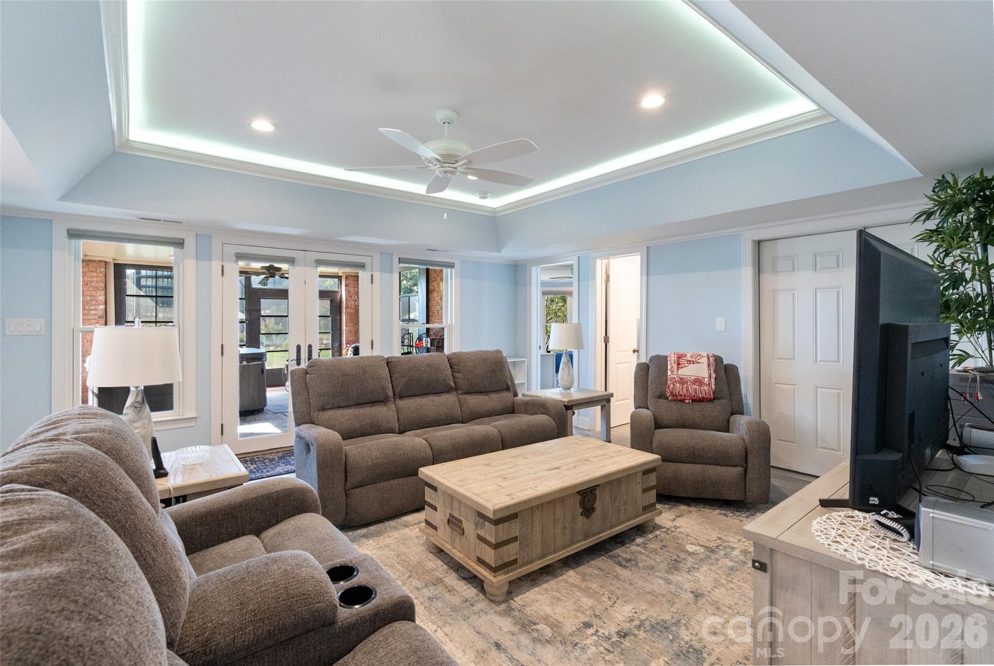 Finished basement family room -- entertain everyone here - 185 E Tattersall Drive, Statesville